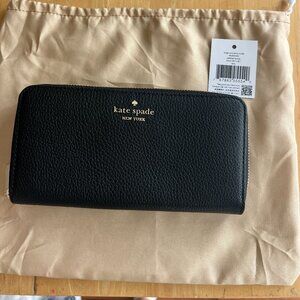 Kate Spade Black Continental Wallet (Brand new with tag)